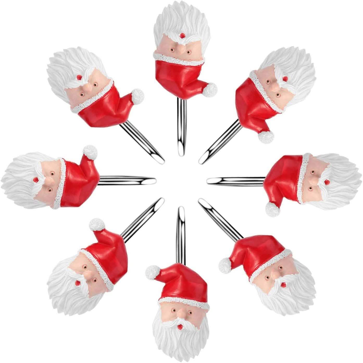 12-Pieces: Christmas Shower Curtain Anti-Rust Hooks
