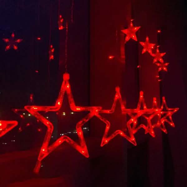 12 Stars 138 LED Curtain String Lights
