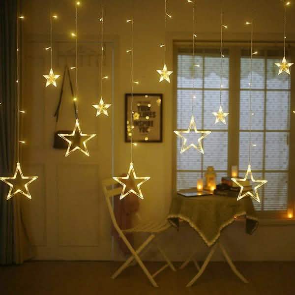 12 Stars 138 LED Curtain String Lights