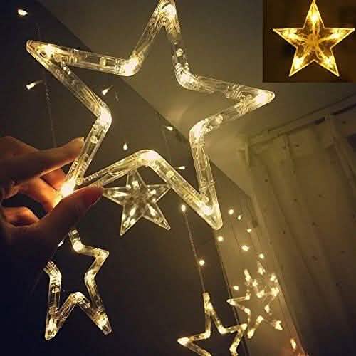 12 Stars 138 LED Curtain String Lights