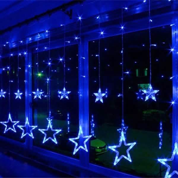 12 Stars 138 LED Curtain String Lights