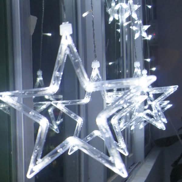 12 Stars 138 LED Curtain String Lights