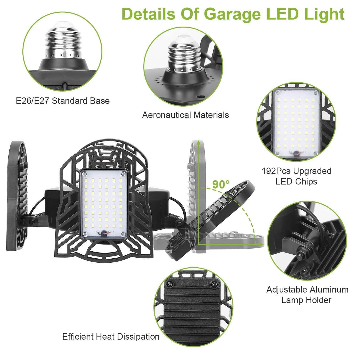 12000LM LED Garage Light