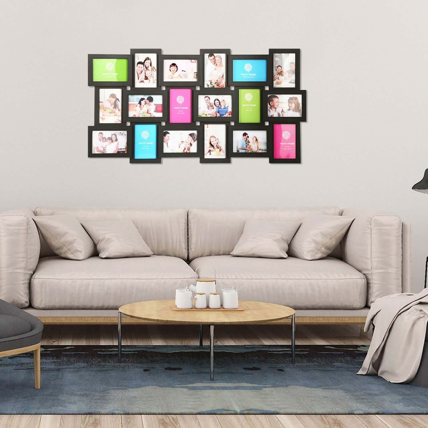 12/18 Picture Frames Collage for Photos in 4" x 6" Glass Protection