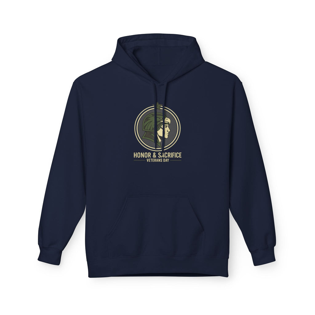 Fleece Hoodie - Honor & Sacrifice Design - Unisex