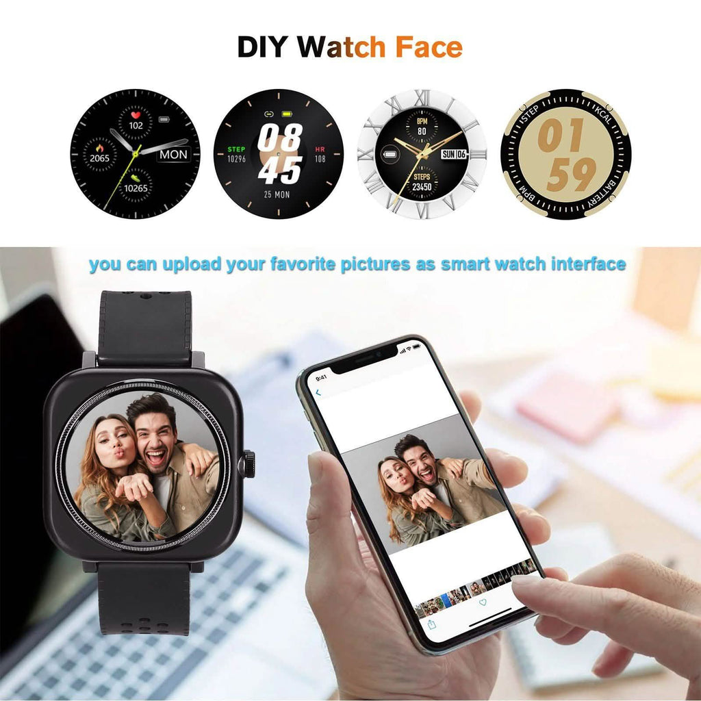 1.28'' Touch Screen Smartwatch Handsfree Bluetooth Sport Fitness Tracker