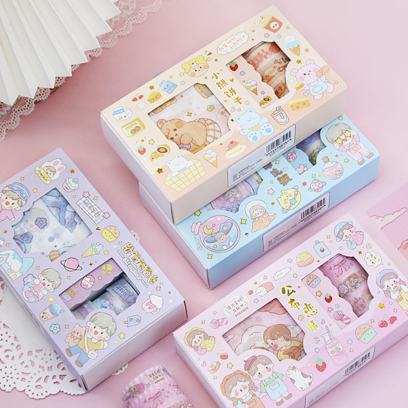 Hand Account Sticker Tape Gift Box Set