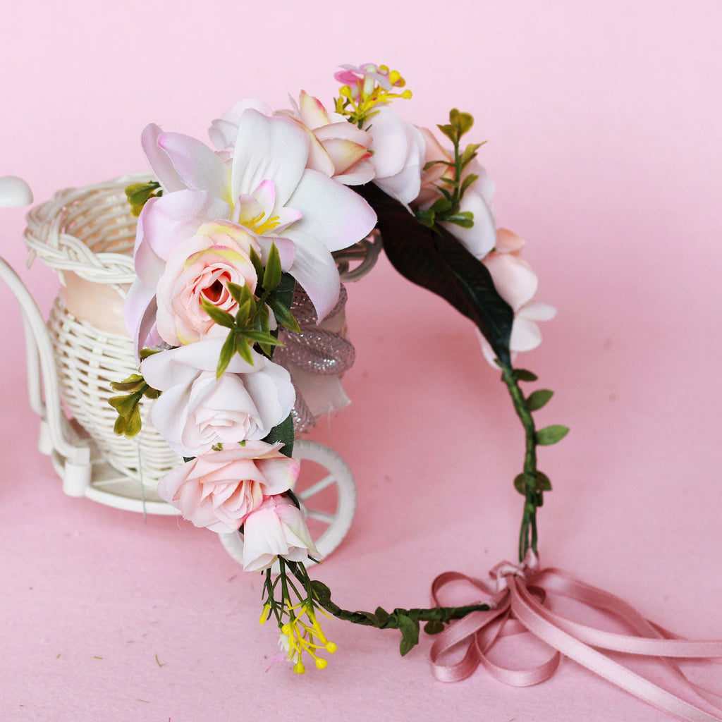 Hawaiian Vacation Wreath Headwear Beautiful Bridal Hairbands Wedding Hair Accessories Headwear Wreath