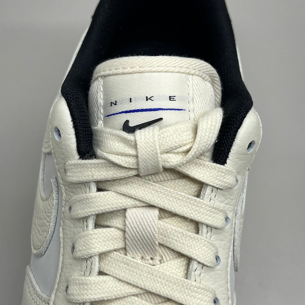 NIKE Air Force 1 07' LX Leather Sz Women's 9 Sail/Coconut Milk-Black DZ2708 101