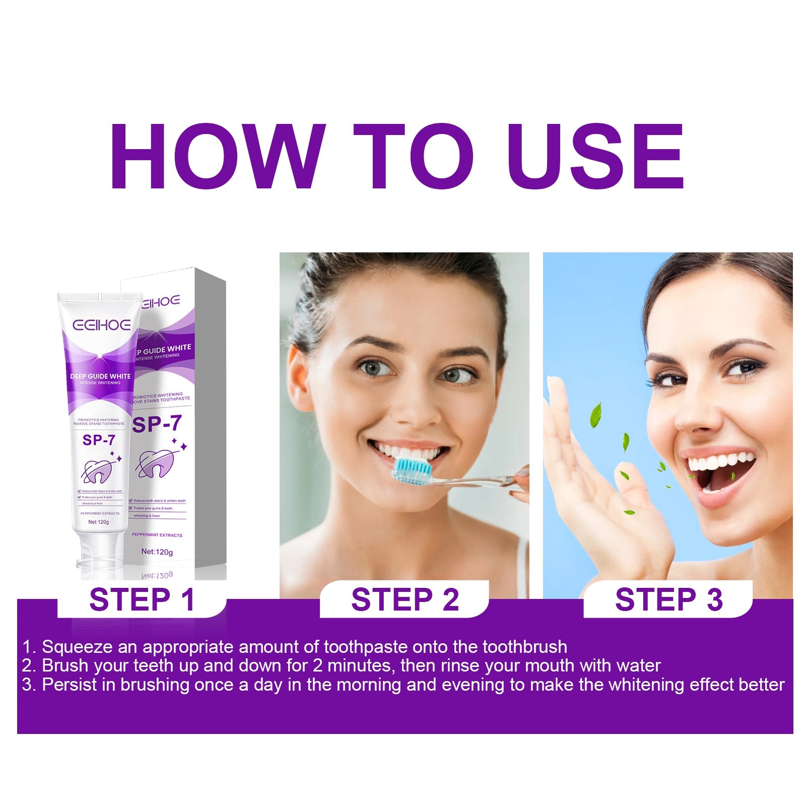 Probiotic Toothpaste, Cleaning Stains And Tartar Fresh Breath Whitening Toothpaste