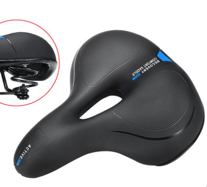 Unisex Soft Rubber Bike Saddle Dual Shock Absorbing Mountain Bicycle Cushion Pad Breathable Comfortable Bike Seat Cushion Bicycle Seat For Men Women With Dual Shock Absorbing Ball Memory Foam Waterproof Wide Bicycle Saddle Fit