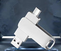 Mobile USB Drive Wholesale Rotating Metal Computer Cellphone Dual-use Fast Transmission