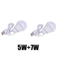 1/2pc 3W/5W/7W Usb Bulb Light Portable Lamp Led for Hiking Camping Tent Travel Work with Notebook Christmas for Home