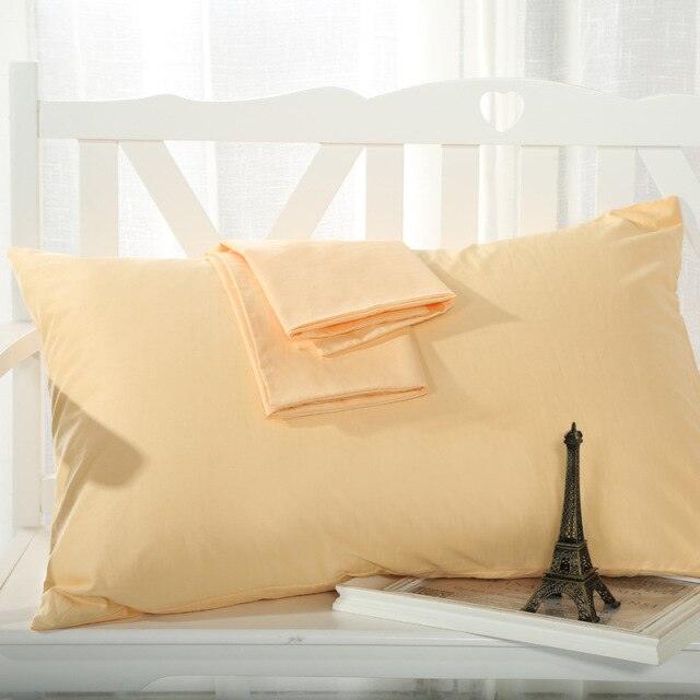 1/2pcs Cotton Pillowcase Solid Color Pillow Cover Home Bed Bedding for Standard Size Solid Color Long Pillow Case Soft Comfortable Adults Double Luxury Body Pillow Cover