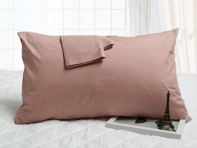 1/2pcs Cotton Pillowcase Solid Color Pillow Cover Home Bed Bedding for Standard Size Solid Color Long Pillow Case Soft Comfortable Adults Double Luxury Body Pillow Cover