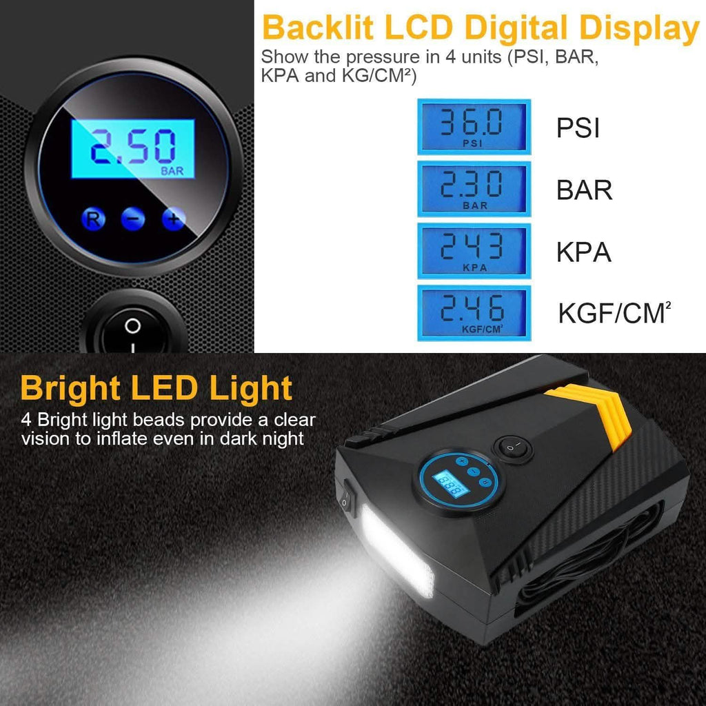 12V DC 100W 150PSI Digital Tire Inflator
