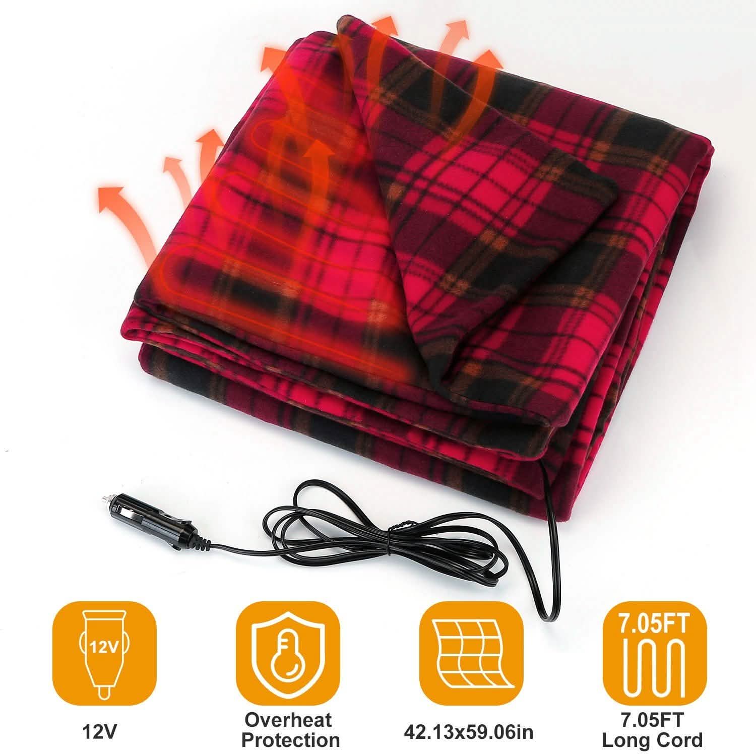 12V Electric Car Heated Blanket