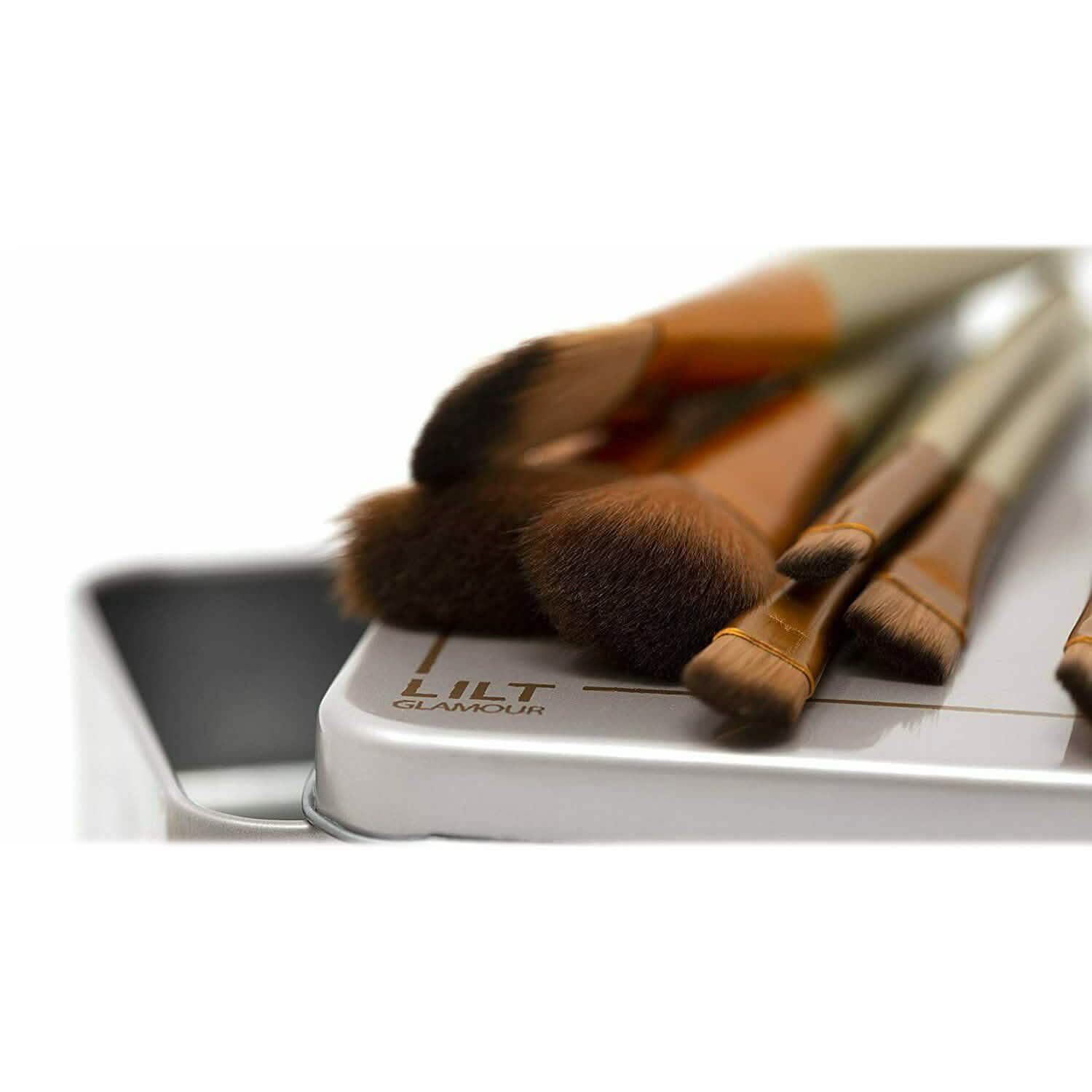 13-Piece: Lilt Beauty Makeup Brush Set with Brass Box