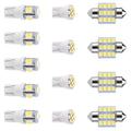 13-Pieces: T10 31mm Festoon LED Light