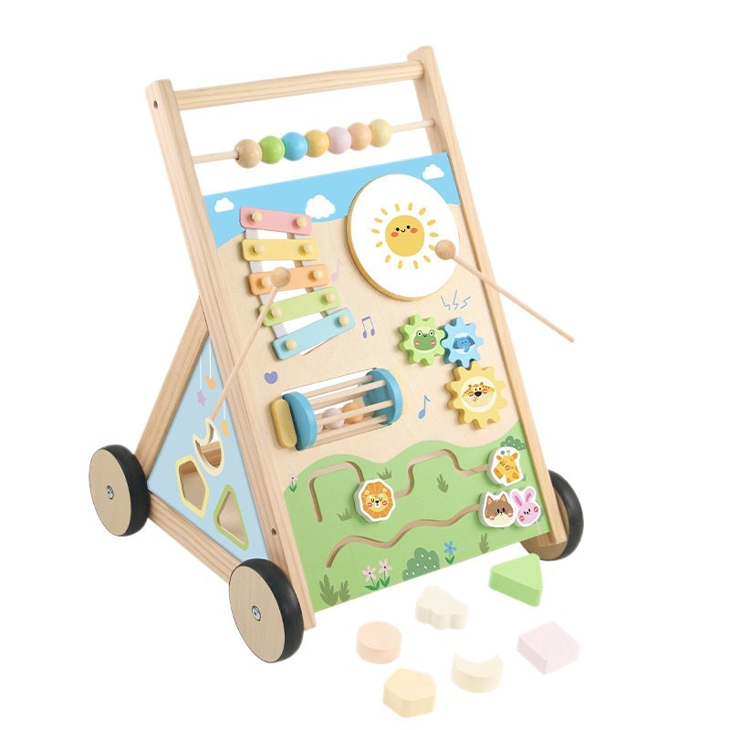 Wooden Toddler Walker Baby Early Education Educational Toy