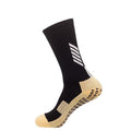 Anti Slip Football Soccer Socks for Men Teenage Kid Boys Sport  Grips Crew Socks Black White Blue High Quality