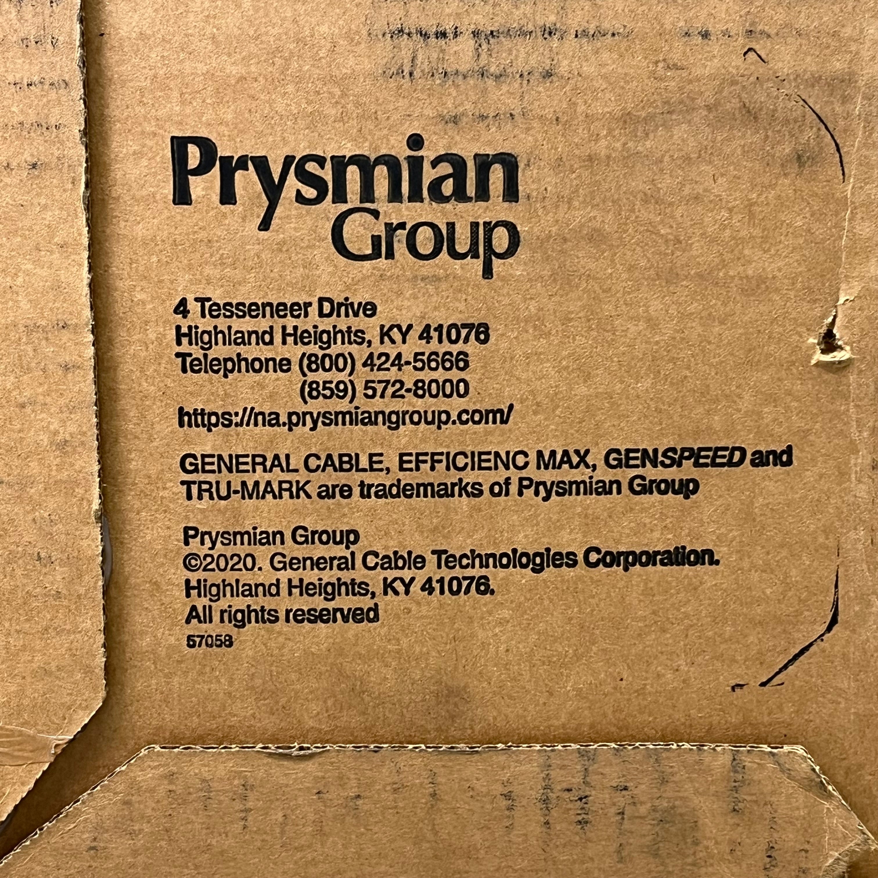 PRYSMIAN GROUP Gen SPEED 6 Plenum Communication Cable 4 PR 23 AWG 1000ft Blue