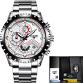 Business Elegant Men's  Watch With Chronometers Day View  Fluorescent Hands Excellent Look Unique Design Perfect Gift For Your Man