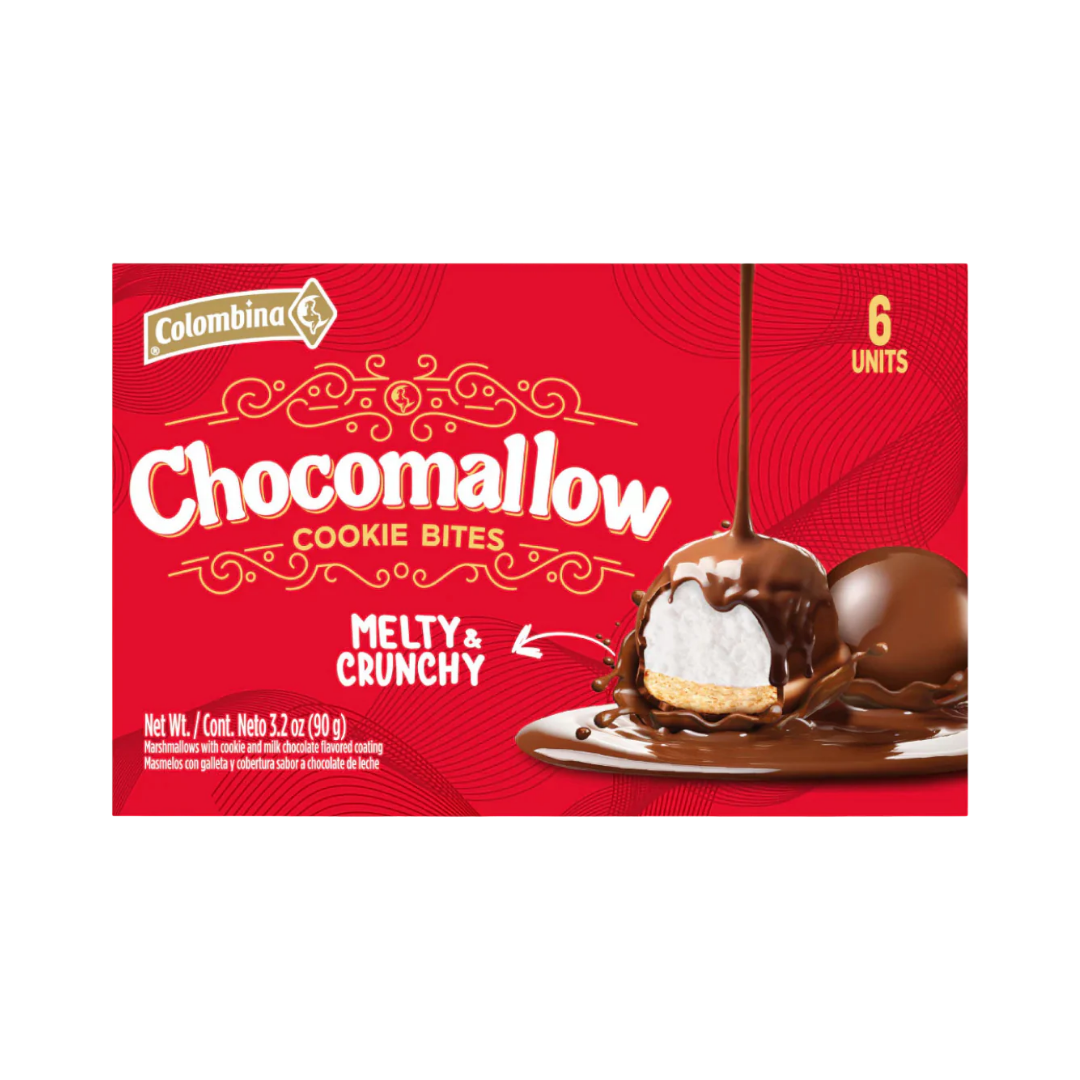Colombina Chocomallow Cookie Bites Milk Chocolate Coated (6 Count / 3.2oz)