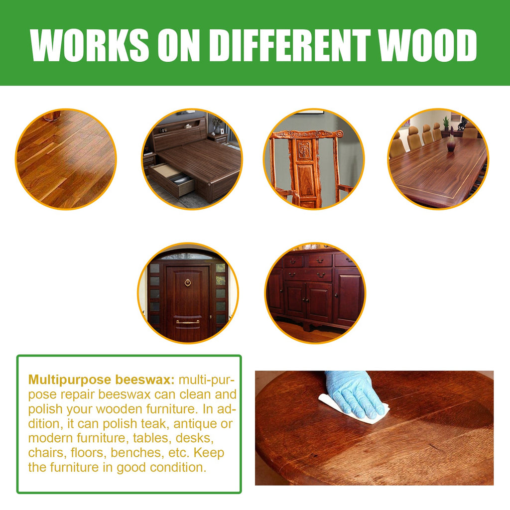 Wood Scratch Repair Beeswax, Solid Wood Floor Furniture Waxing Repair Scratch Repair Beeswax