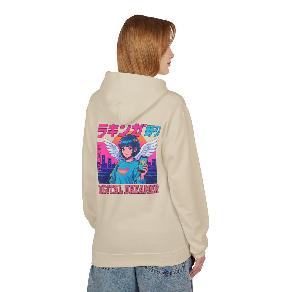 Digital Dreamer Unisex Fleece Hoodie, Cozy Graphic Sweatshirt, Anime Style Hoodie, Perfect Gift for Gamers, Casual Streetwear