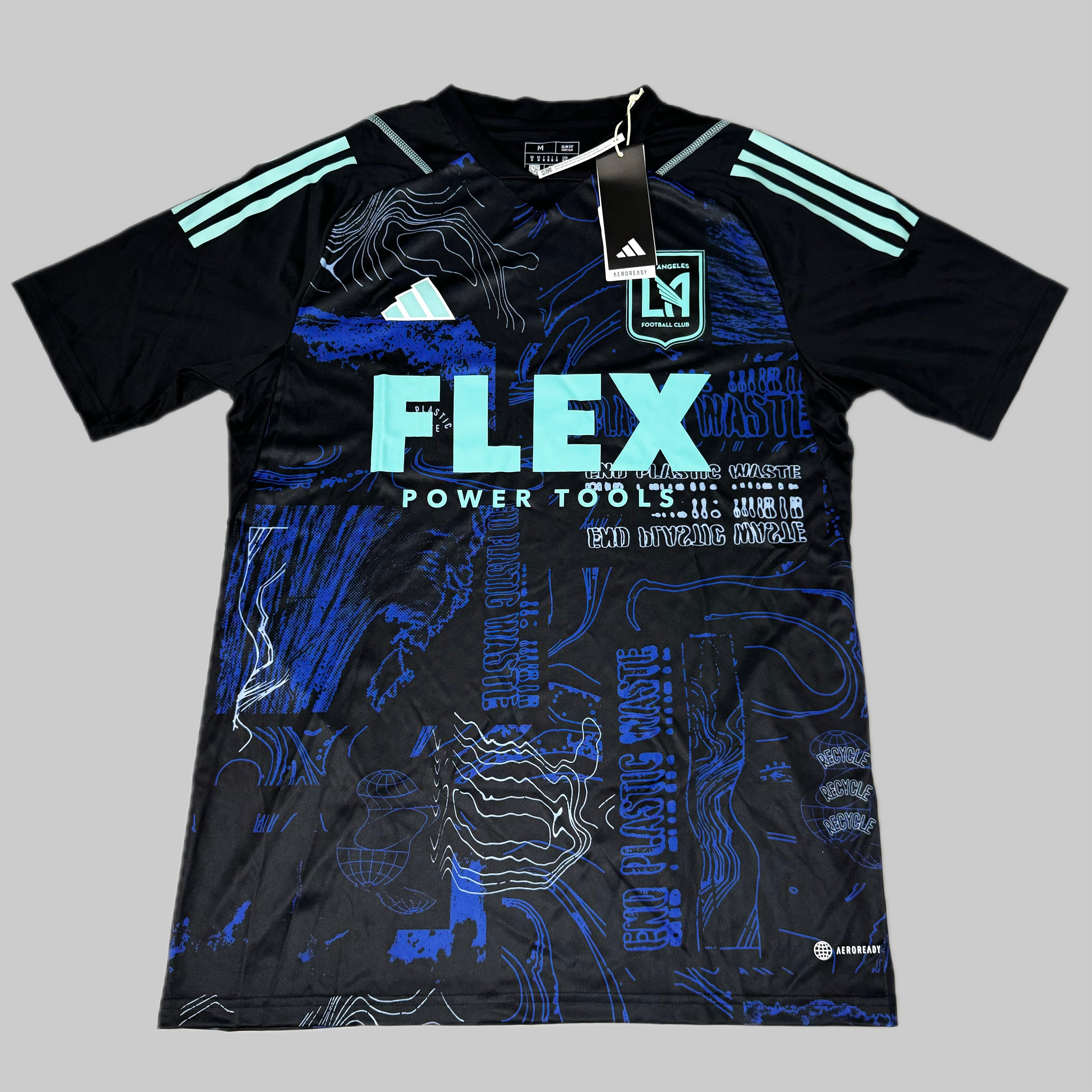 AEROREADY Los Angeles Football Club Women’s Jersey Sz-M Black/Blue IP2054 205