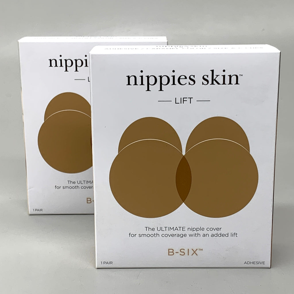NIPPIES SKIN (2 PACK) Lift Nipple Cover Matte W/ Nipple Covering Caramel 1 Pair