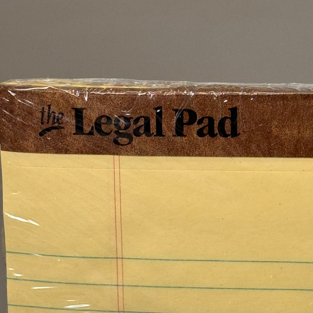 TOPS (3 PACK)Legal Writing Pads Canary Paper Legal Rule 50 Sheets 8-1/2"x11-3/4"