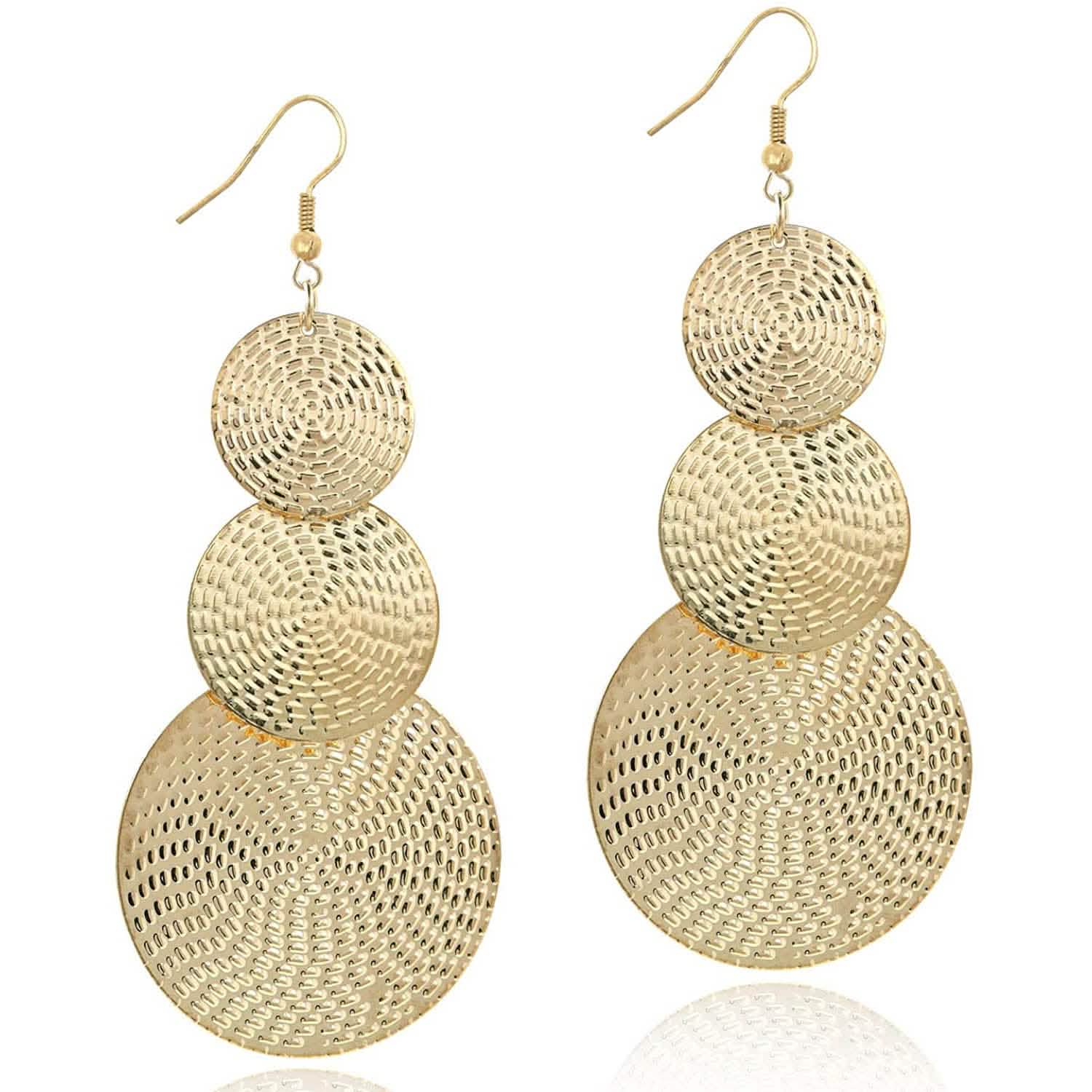 14K Gold Drop Dangle Earrings
