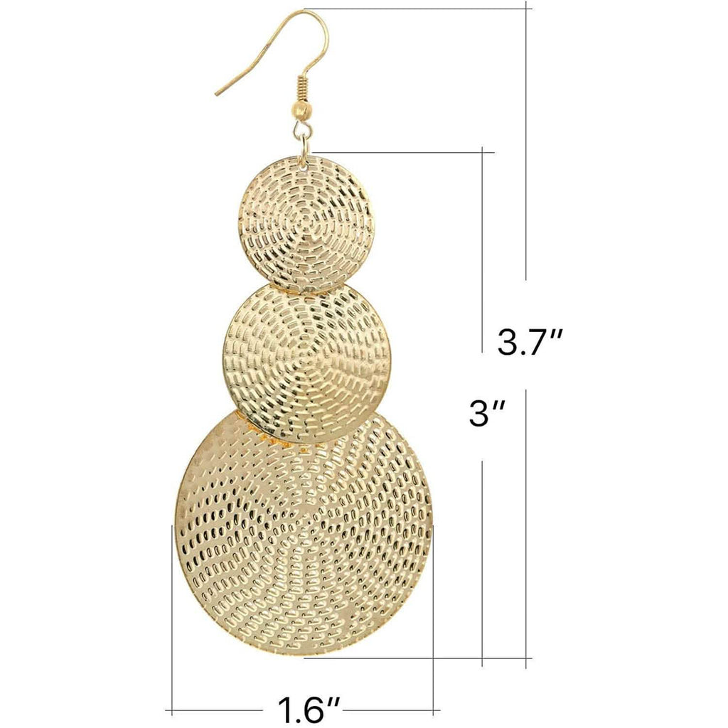 14K Gold Drop Dangle Earrings