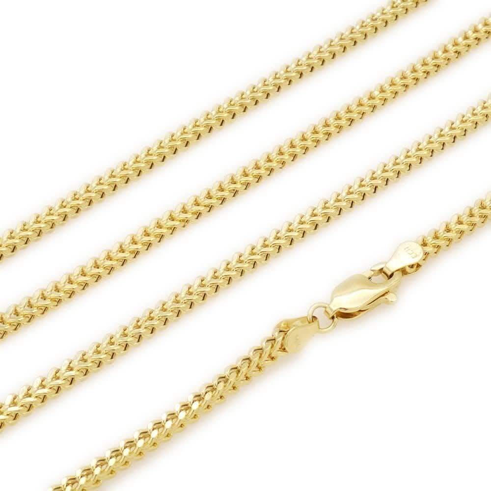 14K Yellow Gold 2mm Franco Chain Necklace