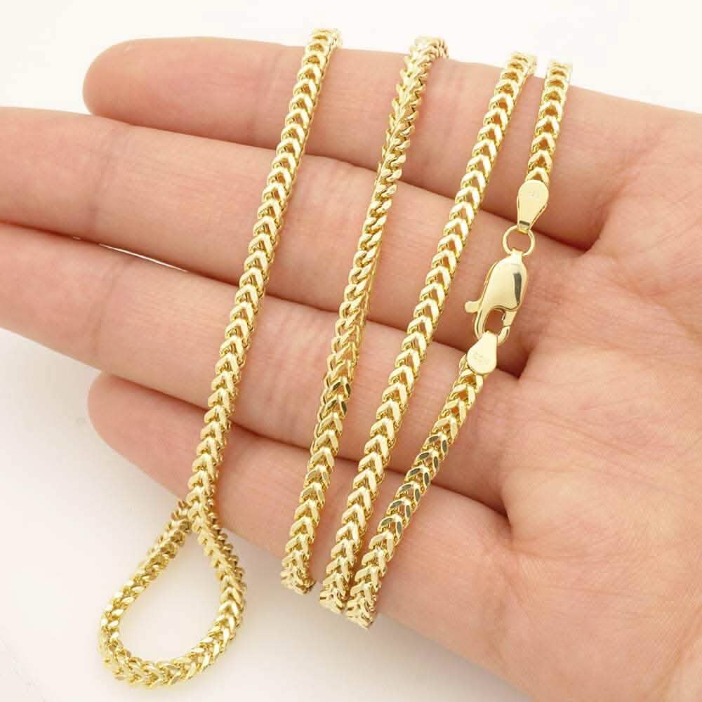 14K Yellow Gold 2mm Franco Chain Necklace