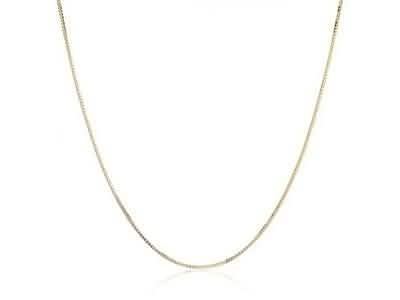 14K Yellow Gold High Polish Classic Box Link Chain Necklace