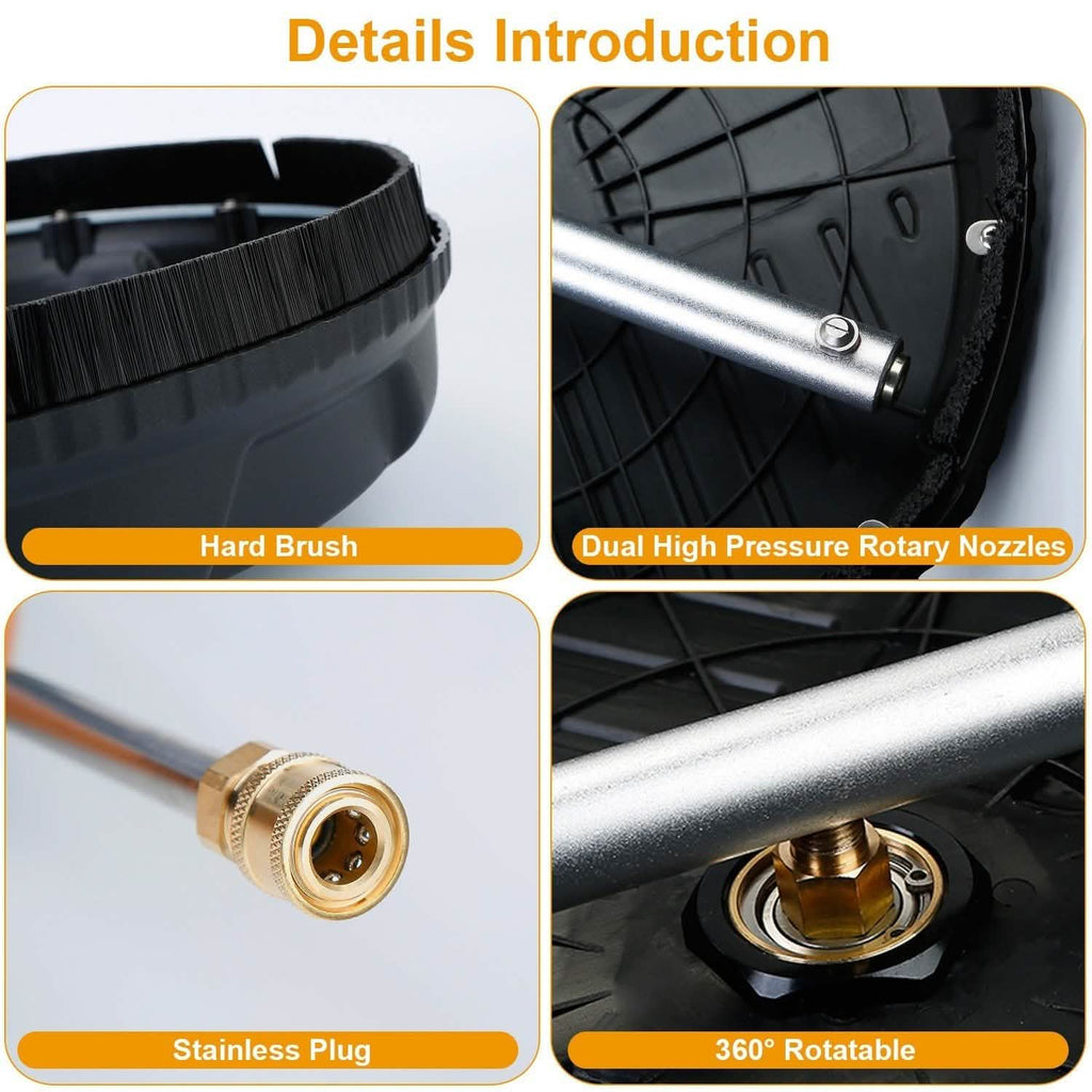 15" High Pressure Flat Surface Cleaner