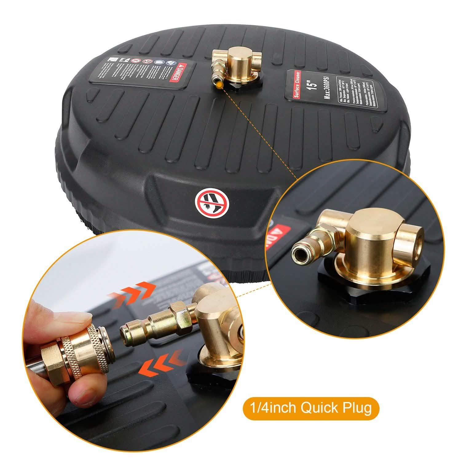 15" High Pressure Flat Surface Cleaner