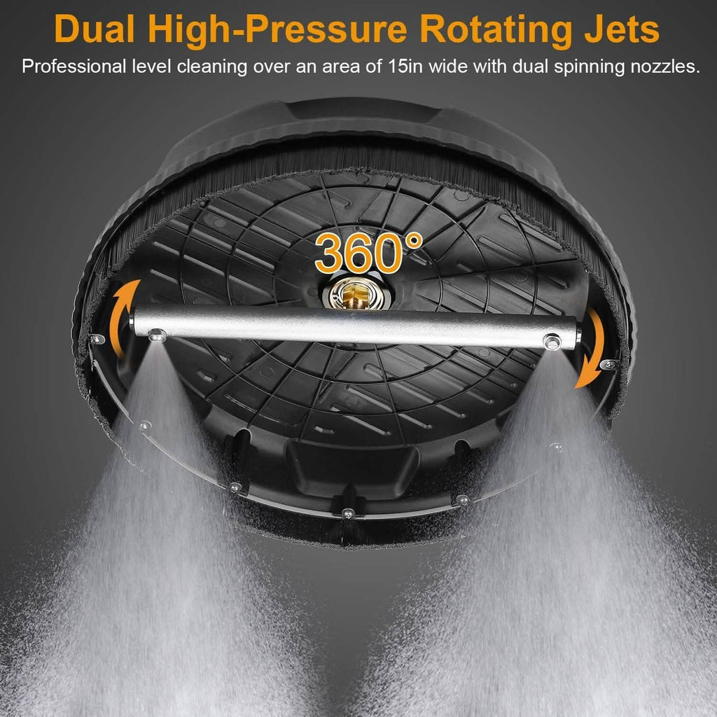15" High Pressure Flat Surface Cleaner