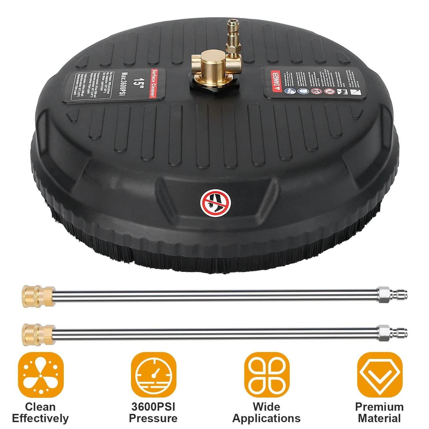 15" High Pressure Flat Surface Cleaner