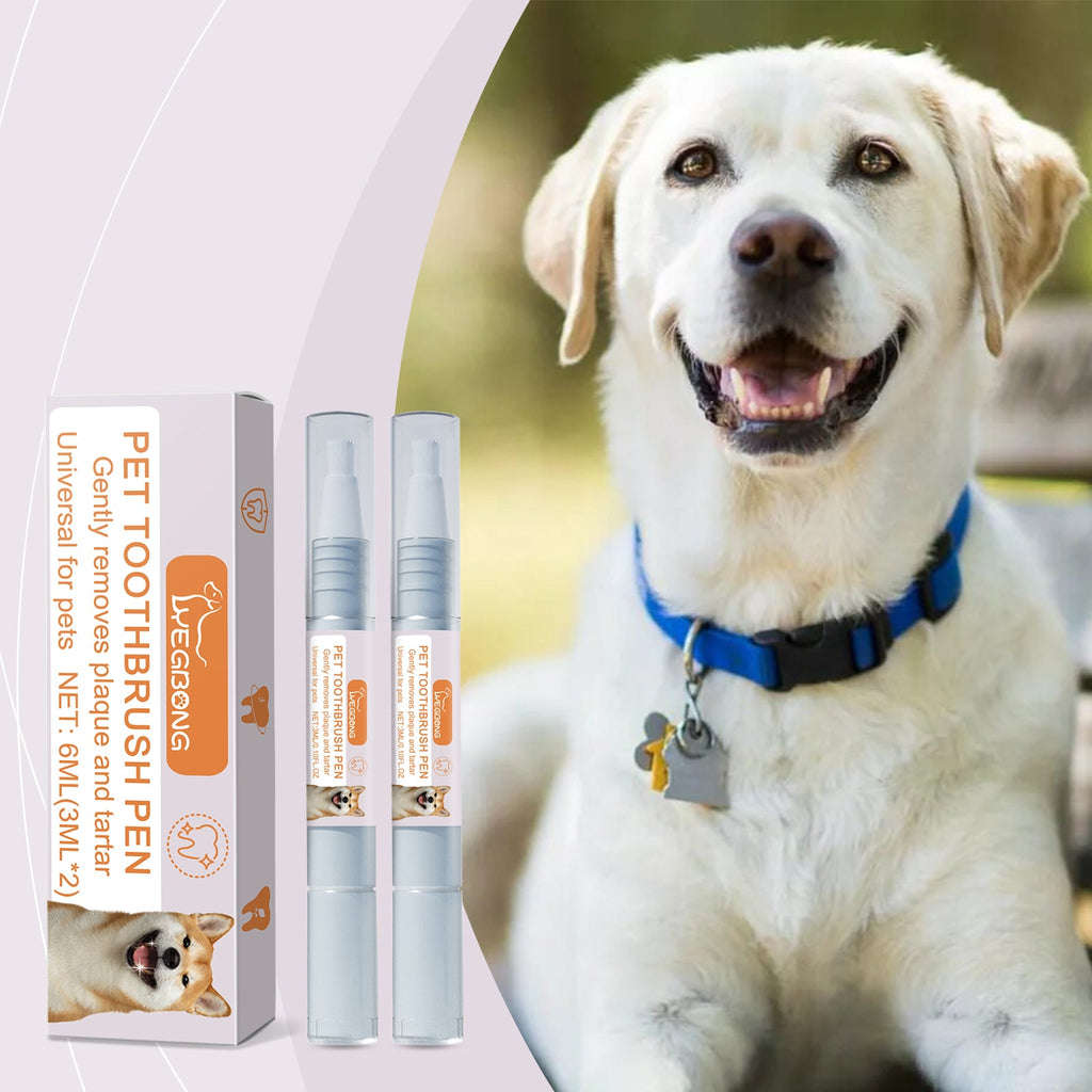 Pet Toothbrush Pen Dog Cat Tartar Stone Cleaning Remove Bad Breath Remove Odor Cleaning Pen