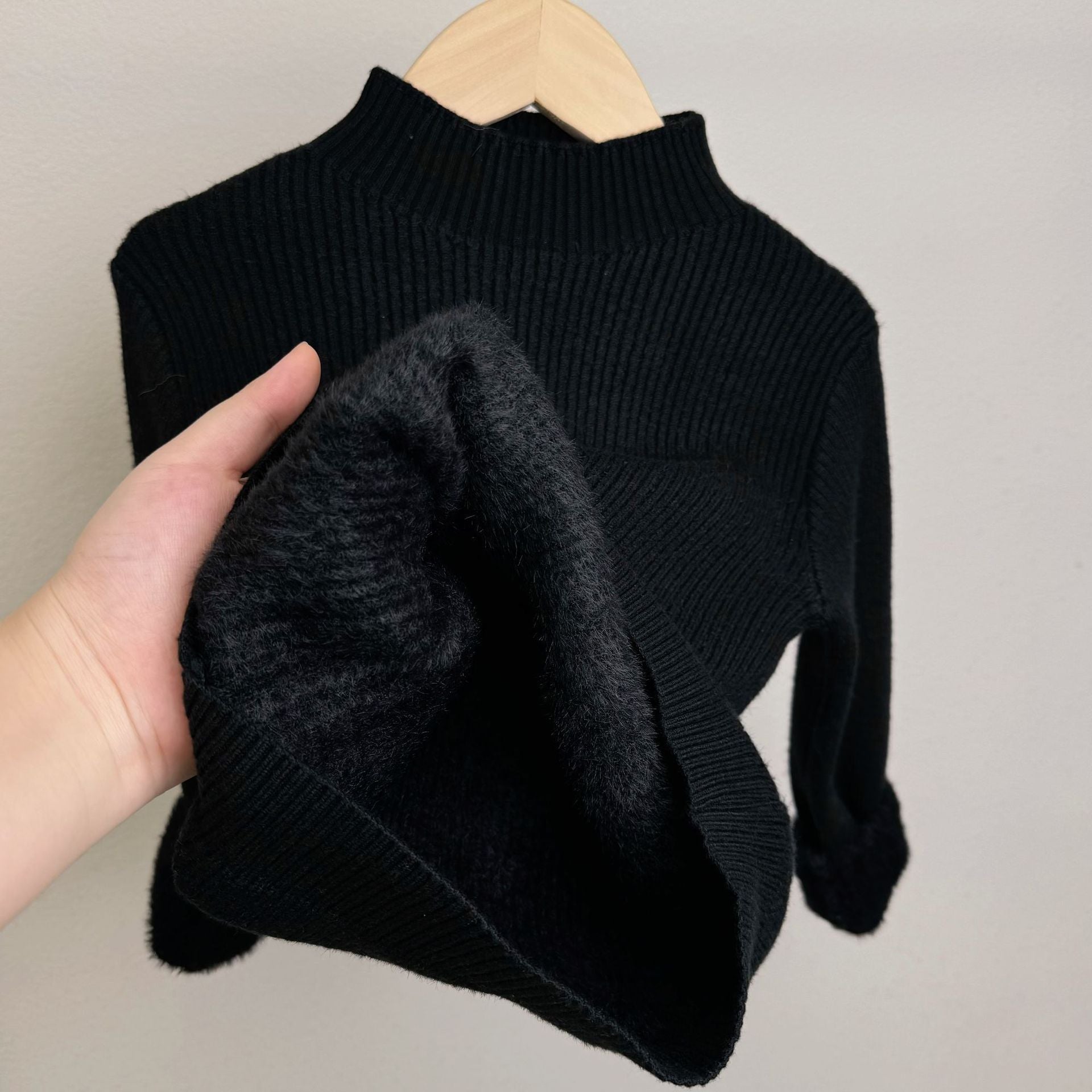 Children's Mock Neck Sweater Knitwear Top