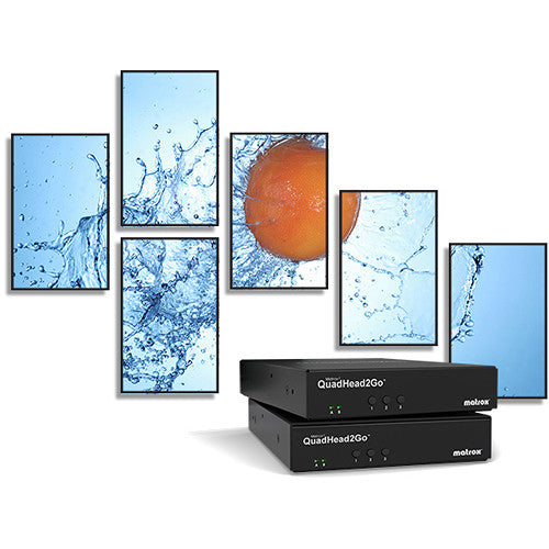 IN STOCK! Matrox Q2G-DP4K2 QuadHead2Go Multi-Monitor Controller Appliance / 4K video wall appliance