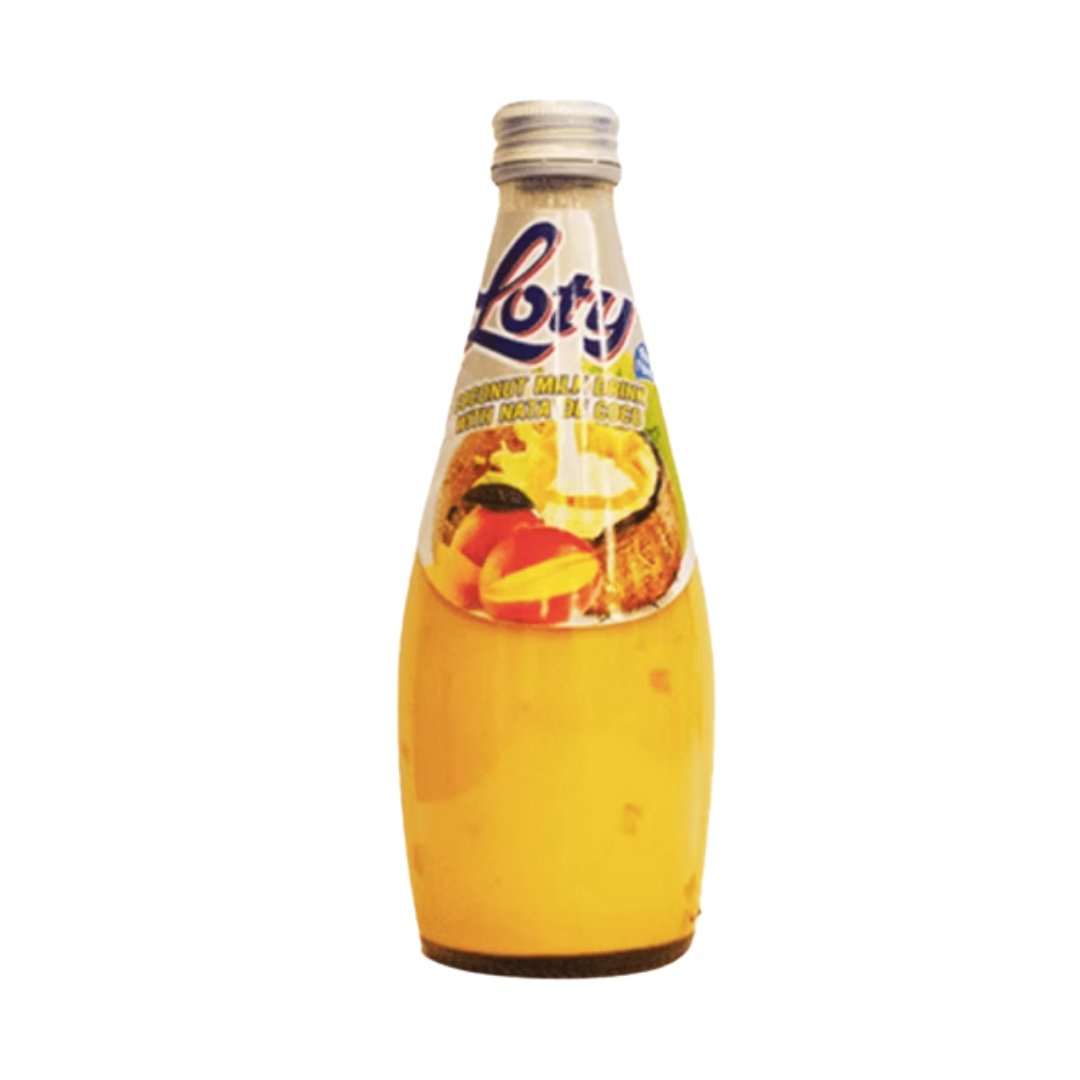 Loty Coconut Milk Drink with Nata de Coco Mango Flavor (9.8oz)