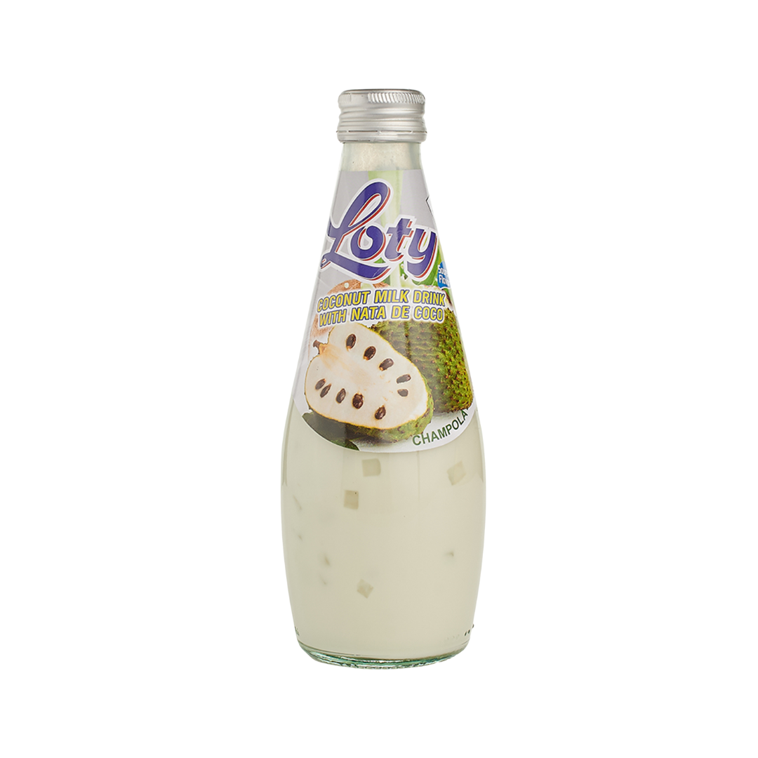 Loty Coconut Milk Drink with Nata de Coco Soursop (Guanabana) Flavor (9.8oz)