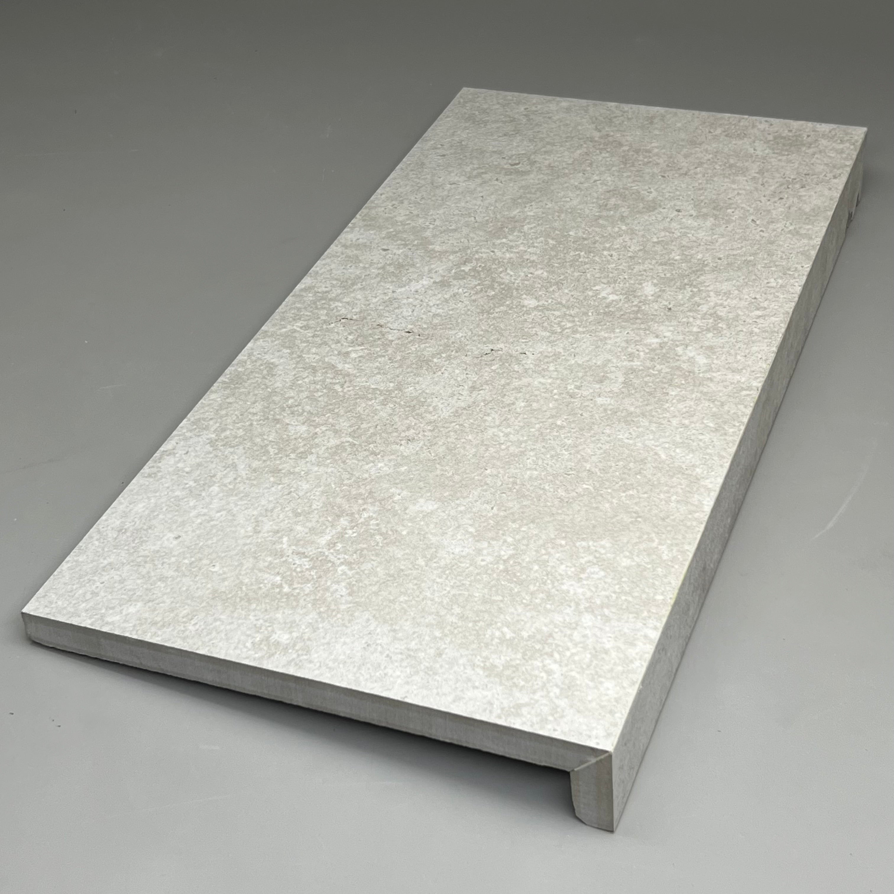 TIVOLI'S STONE (2 Pieces) Avorio  24" x12"x 2" Coping Porcelain Tile Bianco