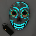 LED Mask Luminous Glowing Halloween Party Mask Neon EL Mask Halloween Cosplay Mask