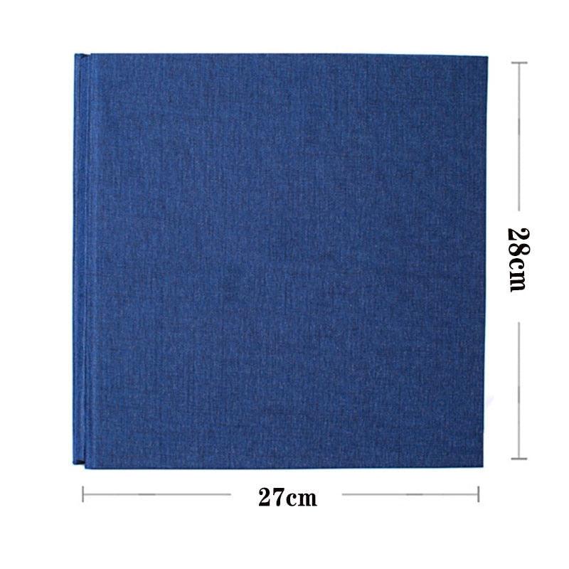 16-inch 20 Pages Self Adhesive Photo Album DIY Scrapbook Rustic Linen Cloth Cover Personalize Album for Wedding Memory Album  Home Decor House Decoration DIY Memorable Gifts For Loved Ones